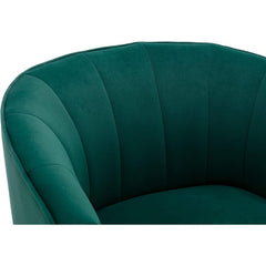 Green Velvet Accent Chair With Gold Legs For Living Room Furniture
