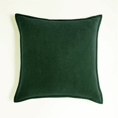 Dark Grey Velvet Throw Pillow Cover 20x20 With Insert Cushion