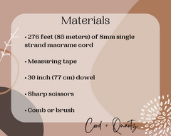 Large Half Mandala Macrame Pattern PDF Advanced Tutorial Wall Hanging