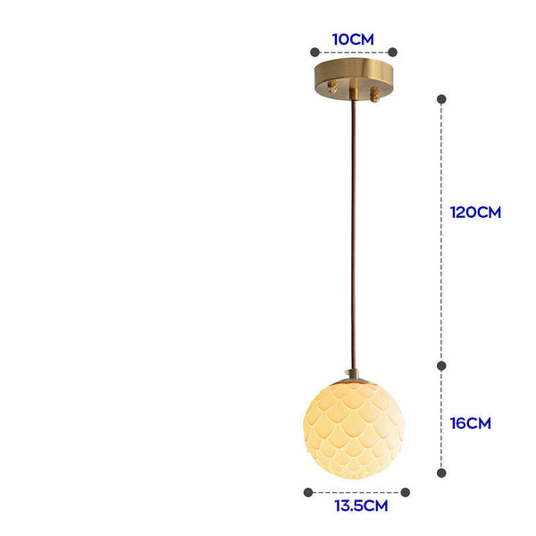 Japanese Simple Creative Light-transmitting Porcelain Chandelier