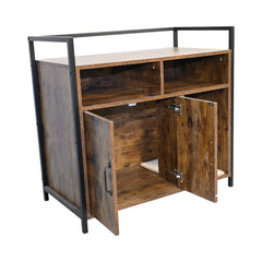 Rustic Brown Wooden Cat Litter Box Enclosure – Furniture