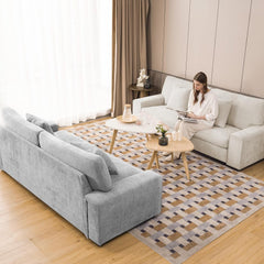 Modern Beige Recliner Sofa For Living Room Furniture