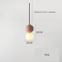 Ins Modern Cement Terrazzo Small Chandelier Restaurant Bar