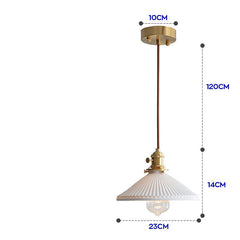 Japanese Simple Creative Light-transmitting Porcelain Chandelier