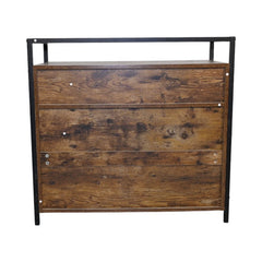 Rustic Brown Wooden Cat Litter Box Enclosure – Furniture