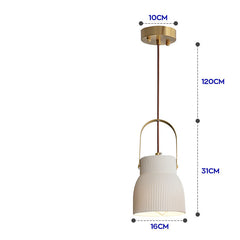 Japanese Simple Creative Light-transmitting Porcelain Chandelier