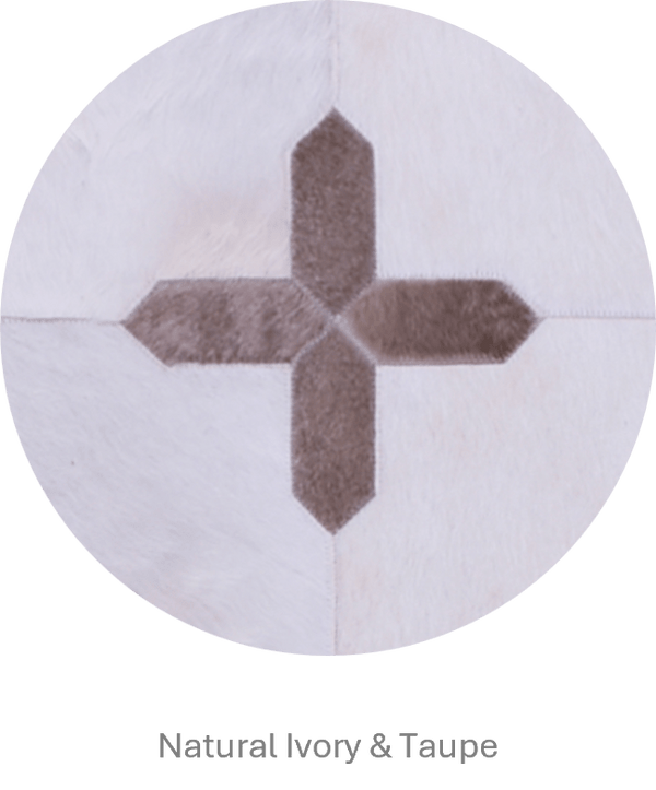 CROSSES – Geometric Luxury Leather Rug for Designers