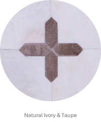 CROSSES – Geometric Luxury Leather Rug for Designers