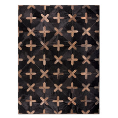 CROSSES – Geometric Luxury Leather Rug for Designers