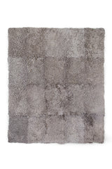 CURLY GOATSKIN RUG – Silver Grey