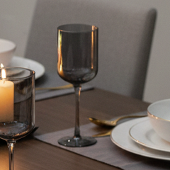 Smoky stemmed Wine Glass - Set of 4