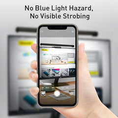 STEVVEX Screenbar LED Desk Lamp PC Computer Laptop Screen Bar Hanging Light Table Lamp Office Study Reading Light For LCD Monitor (Black)