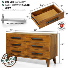 Legacy Solid Wood Dresser