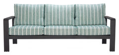 Rolig Green Olefin Fabric Outdoor Sofa