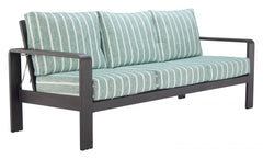 Rolig Green Olefin Fabric Outdoor Sofa