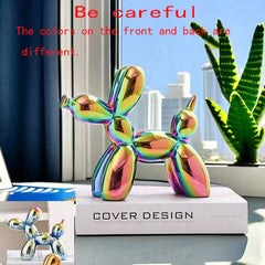 Ceramic Balloon Dog Sculpture Nordic Decorative Figurine Home Office Decor