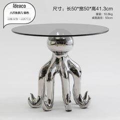 DecorBites™ Octopus Glass Side Table - Nordic Design Creative Living Room Furniture
