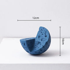 DecorBites™ Geometric Spherical Ceramic Ornaments Moon Home Decoration Accessory