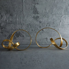 DecorBites™ Gold Rope Knot Metal Figurine Home Decor Accessory