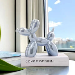 Ceramic Balloon Dog Sculpture Nordic Decorative Figurine Home Office Decor