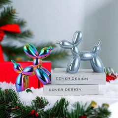 Ceramic Balloon Dog Sculpture Nordic Decorative Figurine Home Office Decor