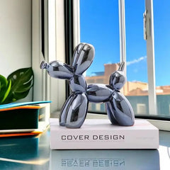 Ceramic Balloon Dog Sculpture Nordic Decorative Figurine Home Office Decor
