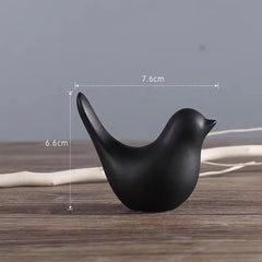 Golden Ceramic Bird Figurines Modern Luxury Home Decorative Ornaments