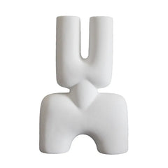 DecorBites™ Geometric Ceramic Vase | Irregular Ornaments | Room Decoration Accessories