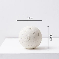 DecorBites™ Geometric Spherical Ceramic Ornaments Moon Home Decoration Accessory