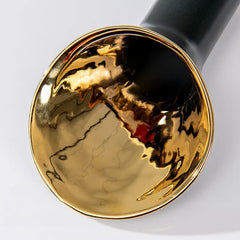 DecorBites™ Golden Trumpet Ceramic Flower Vase Home Decoration Accessories
