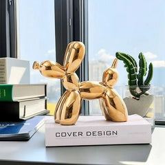 Ceramic Balloon Dog Sculpture Nordic Decorative Figurine Home Office Decor