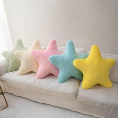 Cute Star Shaped Plush Pillow Soft Decorative Cushion Kids Room