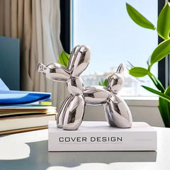 Ceramic Balloon Dog Sculpture Nordic Decorative Figurine Home Office Decor