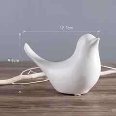 Golden Ceramic Bird Figurines Modern Luxury Home Decorative Ornaments