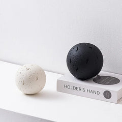 DecorBites™ Geometric Spherical Ceramic Ornaments Moon Home Decoration Accessory