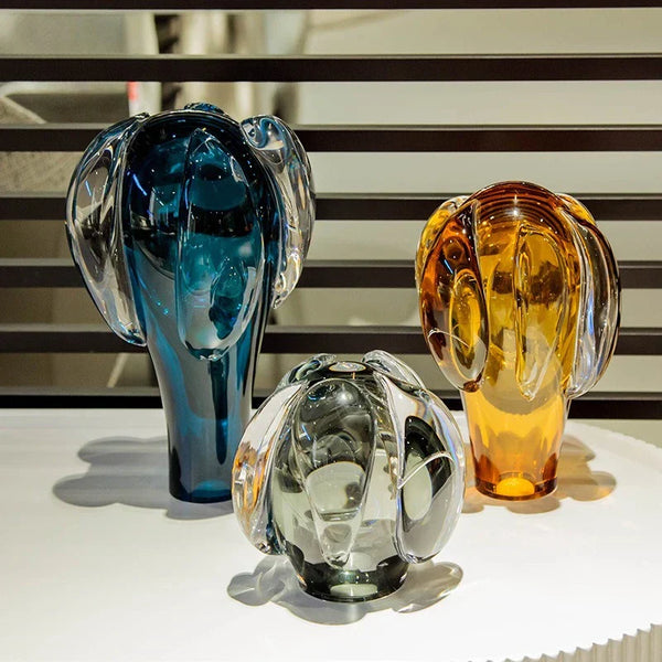 DecorBites™ Glass Vase Hot Air Balloon Home Decor Accessory