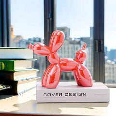Ceramic Balloon Dog Sculpture Nordic Decorative Figurine Home Office Decor