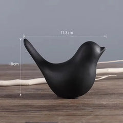 Golden Ceramic Bird Figurines Modern Luxury Home Decorative Ornaments