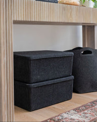 The Sculpted Bin - XL with Lid | Set of 3