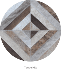 SQUARES – Black and White Patagonian Cowhide Rug