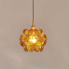 Glass Petal Pendant Light