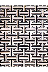 T MODEL – Maze-Inspired Cowhide Patch Rug