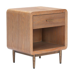 Vidaz One Drawer Wood Nightstand
