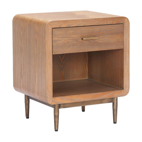 Vidaz One Drawer Wood Nightstand