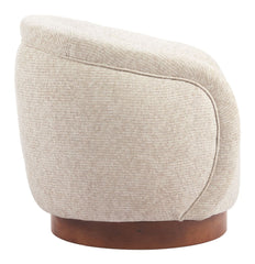 Vinta Textured Fabric Swivel Club Chair