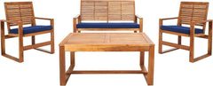 Acacia Patio Furniture Set for Outdoor Dining Comfort
