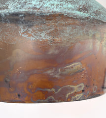 Handcrafted Copper Farmhouse Ceiling Light | 7.5" Flush Mount