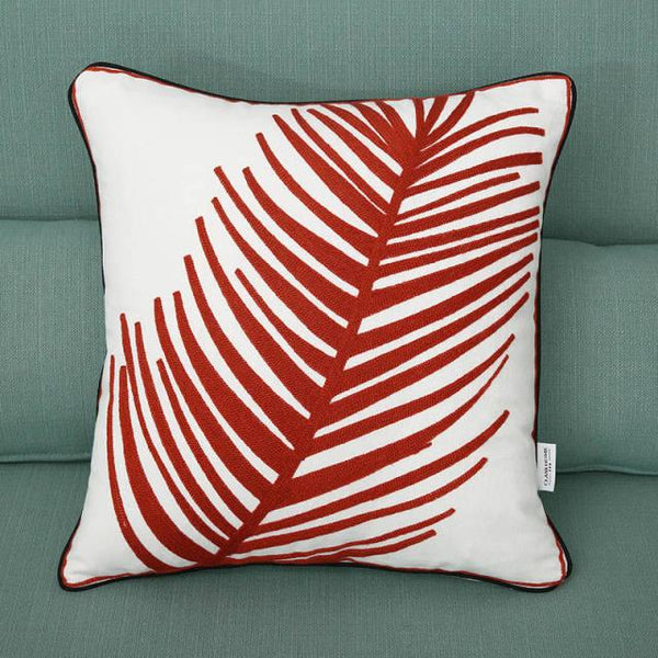 Vintage Floral Embroidered Pillow Cover – 45x45cm