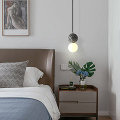 Ins Modern Cement Terrazzo Small Chandelier Restaurant Bar