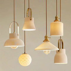 Japanese Simple Creative Light-transmitting Porcelain Chandelier